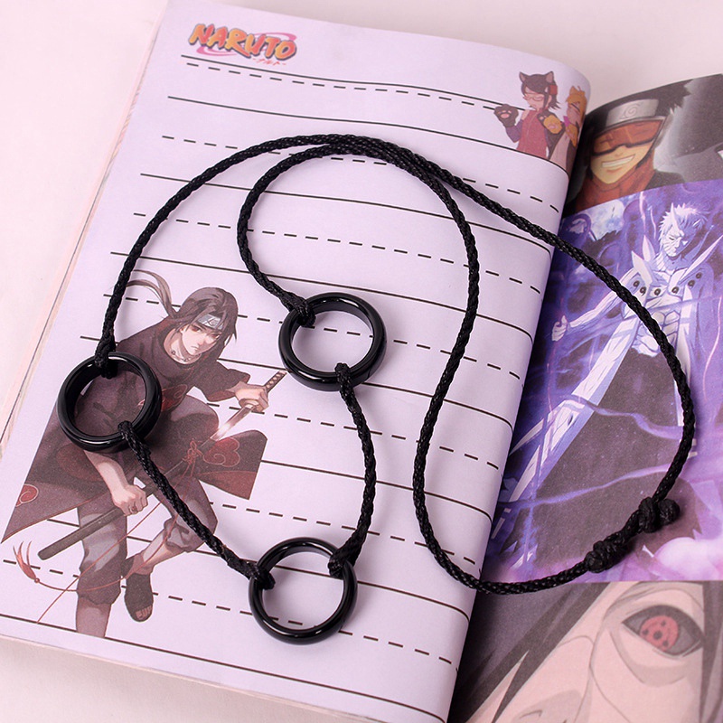 เครื่องประดับสร้อยคอเชือกคอสเพลย์อะนิเมะญี่ปุ่น Akatsuki สําหรับผู้ชาย - รูปที่ 2