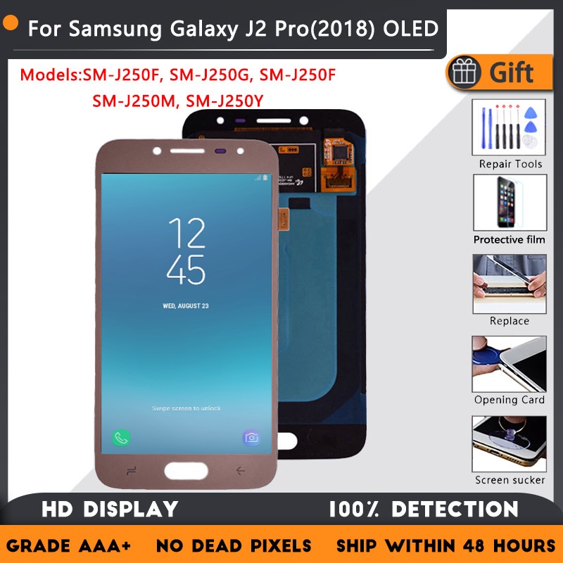 สําหรับ Samsung Galaxy J2 /J2 Pro 2018 J250F/DS จอแสดงผล Galaxy Grand Prime Pro LCD Touch Screen Dig