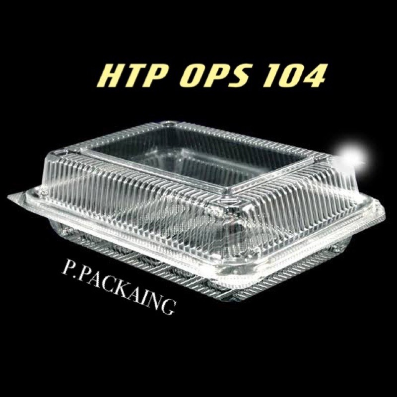 กล่องใสใส่อาหาร  OPS HTP-104 บรรจุ100ชิ้น