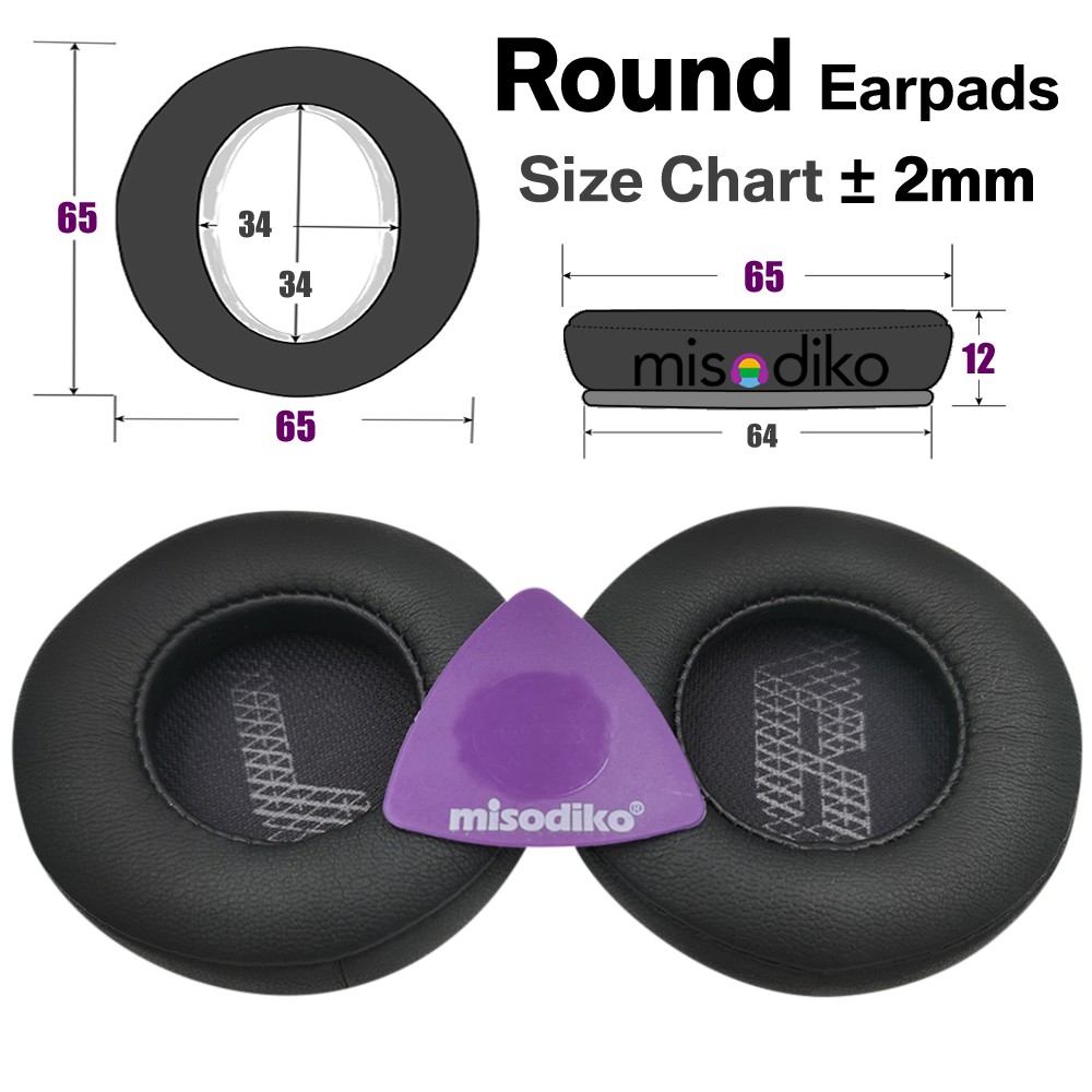 Misodiko แผ่นฟองน้ํารองหูฟังสําหรับ Jbl Live 400BT หูฟัง #8