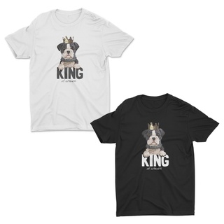 AIDEER Dog Collection เสื้อสกรีนลายหมา มีทั้งสีขาวและสีดำ KING of cutenessSize S-5XL