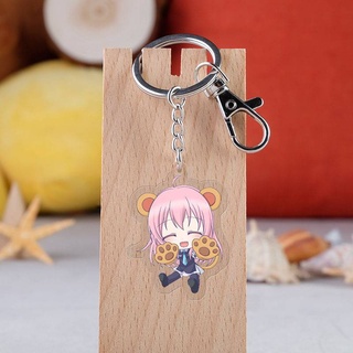 ญี่ปุ่นอะนิเมะ Happy Sugar Life จี้พวงกุญแจรูปการ์ตูน Matsuzaka Satou Koube Shio รถ Key Chains ผู้ถือพวงกุญแจ