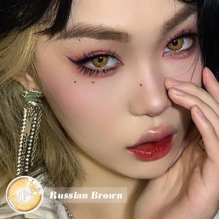 UYAAI คอนแทคเลนส์ สีน้ําตาลรัสเซีย 2 ชิ้น