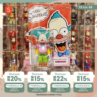 (ของแท้) Bearbrick Krusty the Clown The Simpsons 100% แบร์บริค พร้อมส่ง Be@rbrick by Medicom Toy ของใหม่ มือ 1