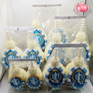 พานพุ่มมะลิ พานพุ่มสก.พานพุ่มวันแม่ มีตราสัญลักษณ์ เบอร์4/5/6/7/8 (((ราคา/คู่)))