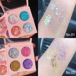 CDE Four-color sequin eyeshadow cream