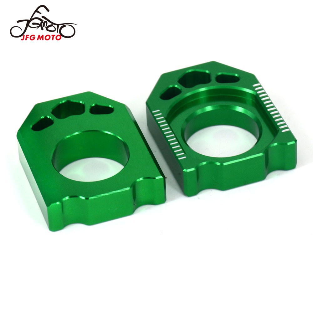 ตัวปรับโซ่บล็อกเพลา CNC สำหรับรถ KX125/250 ปี2003-2008 KX250F 2004-2016 KX450F 2006-2016 KLX450R 2008-2015 อะไหล่รถแข่งมอเตอร์ครอส ราคา ถูกที่สุด ดีลบีเคเค แกลเลอรีภาพที่ 2