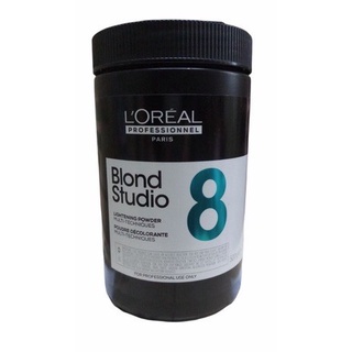 Loreal Blond Studio 8 ผงฟอกสีผมประสิทธิภาพสูง กลิ่นอ่อนโยน 500g.