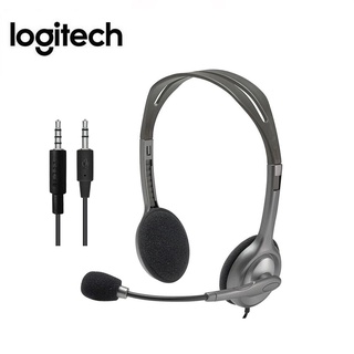 Logitech Stereo Headset H110 ชุดหูฟังสเตอริโอไมโครโฟนตัดเสียงรบกวน