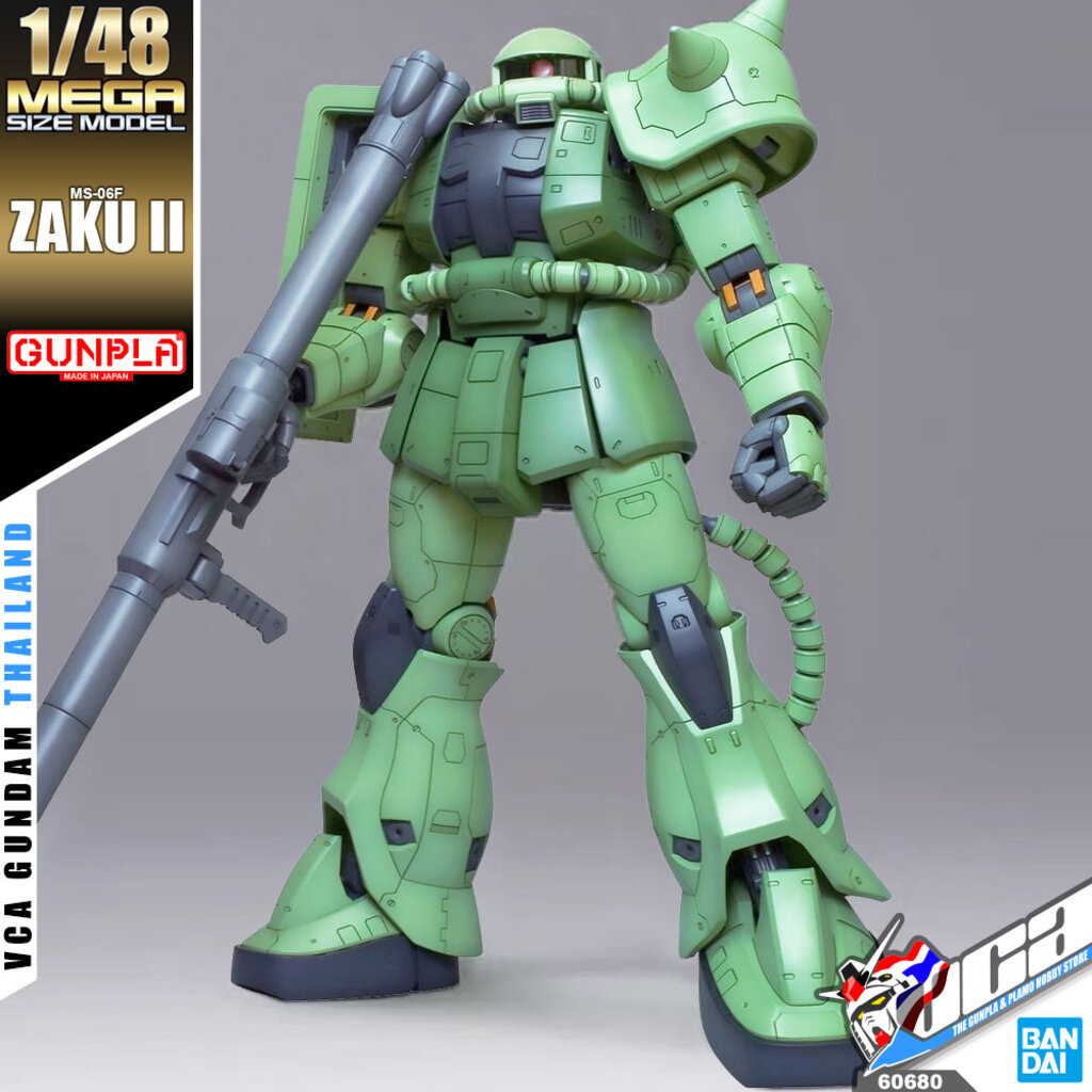 Bandai Gunpla Mega Size 1 48 Ms 06f Zaku Ii โมเดล ก นด ม ก นพลา Vca Gundam Shopee Thailand