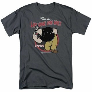 T-shirt  Popeye Lay One On Me เสื้อยืดลําลอง สําหรับผู้ชาย แขนสั้น คอกลม พิมพ์ลายการ์ตูน Sailor Man Licensed IDWS-5XL