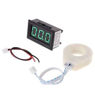 WER  DC 5-120V 100A Digital Voltmeter Current Voltage Amp Meter w Hall Effect Sensor