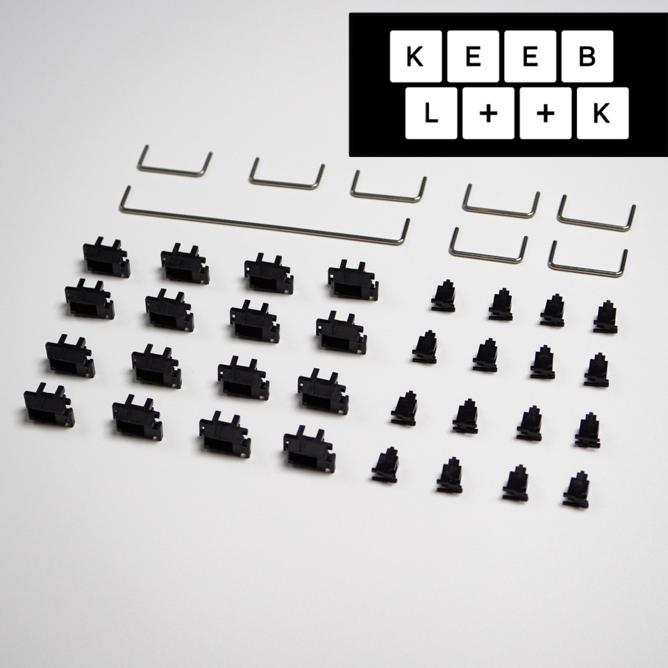 Durock Plate Mount Stabs 2u*7 + 6.25u*1 สำหรับ Mechanical Keyboard Gaming / Keychron / Akko