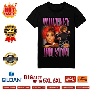 [S-5XL]Limeizhounew Xs-6Xl Big 90s Homage Whitney Houston 2022 ใหม่เสื้อยืดลําลองสําหรับผู้ชายแขนสั้นคอกลม