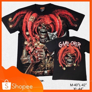 เสื้อ Rock Eagle เสื้อสตรีท oversize สกรีนลายเต็มตัวหน้าหลัง