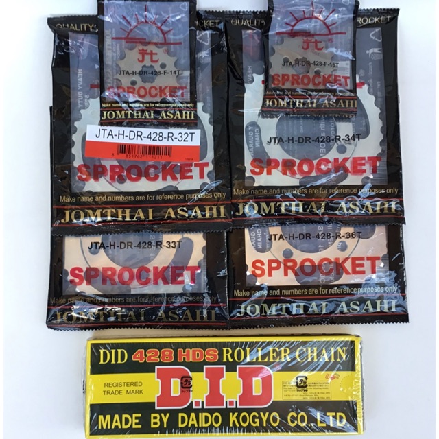 ชุดโซ่สเตอร์ เวฟ100เก่า 110เก่า 428 สเตอร์พระอาทิตย์ โซ่DiD 428H
