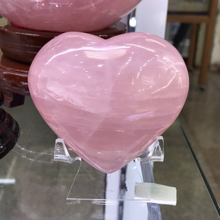 Rose quartz heart shape หินธรรมชาติ 100%