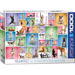 YOGA DOGS - จิ๊กซอว์ 1000 pc PUZZLES EUROGRAPHICS