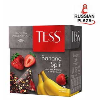 ชา TESS บานาน่า สปลิท / Чай черный Tess Banana split в пирамидках