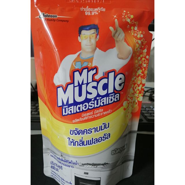 รีฟิลน้ำยาขจัดคราบไขมันครัว MR.MUSCLE 400 มล. CLEAN&POLISH KITCHEN 400ML MR.MUSCLE