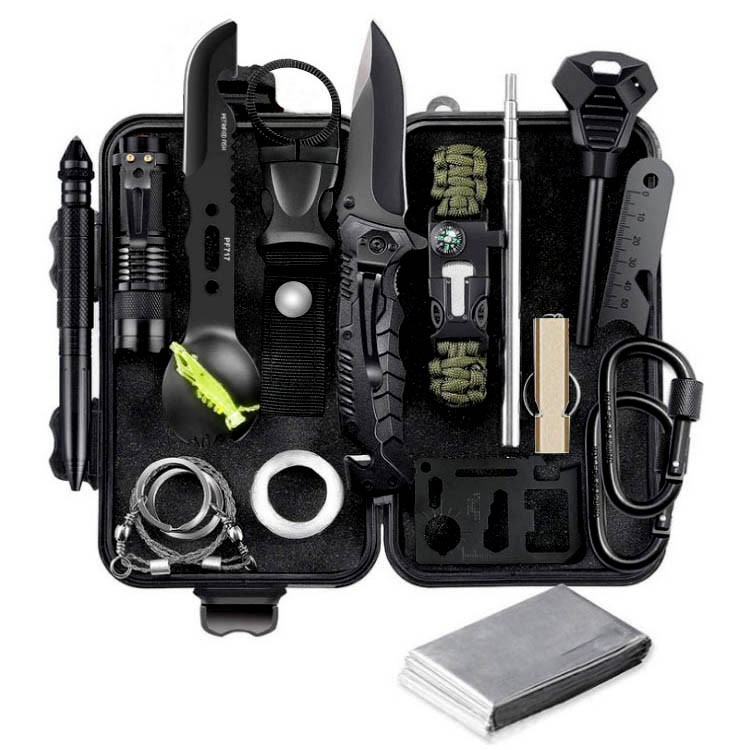 13 in 1 Camping Survival Kit Set Outdoor Travel Multifunction First aid ...