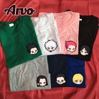 เสื้อยืดผ้าฝ้ายพรีเมี่ยม Arvo - เสื้อยืด พิมพ์ลายกราฟิกโลโก้อนิเมะ Hunter X Hunter