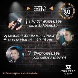 สเปรย์ฉีดผม ปกปิดผมขาว ผมบาง กันเหงื่อ ทนน้ำได้ ของแท้ ขนาด 75 ML