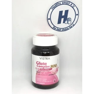 🔥lot ใหม่ พร้อมส่ง🔥Vistra Gluta Complex 800 Plus ขนาด 14/30 เม็ด วิตามินบำรุงผิวขาว กระจ่างใส