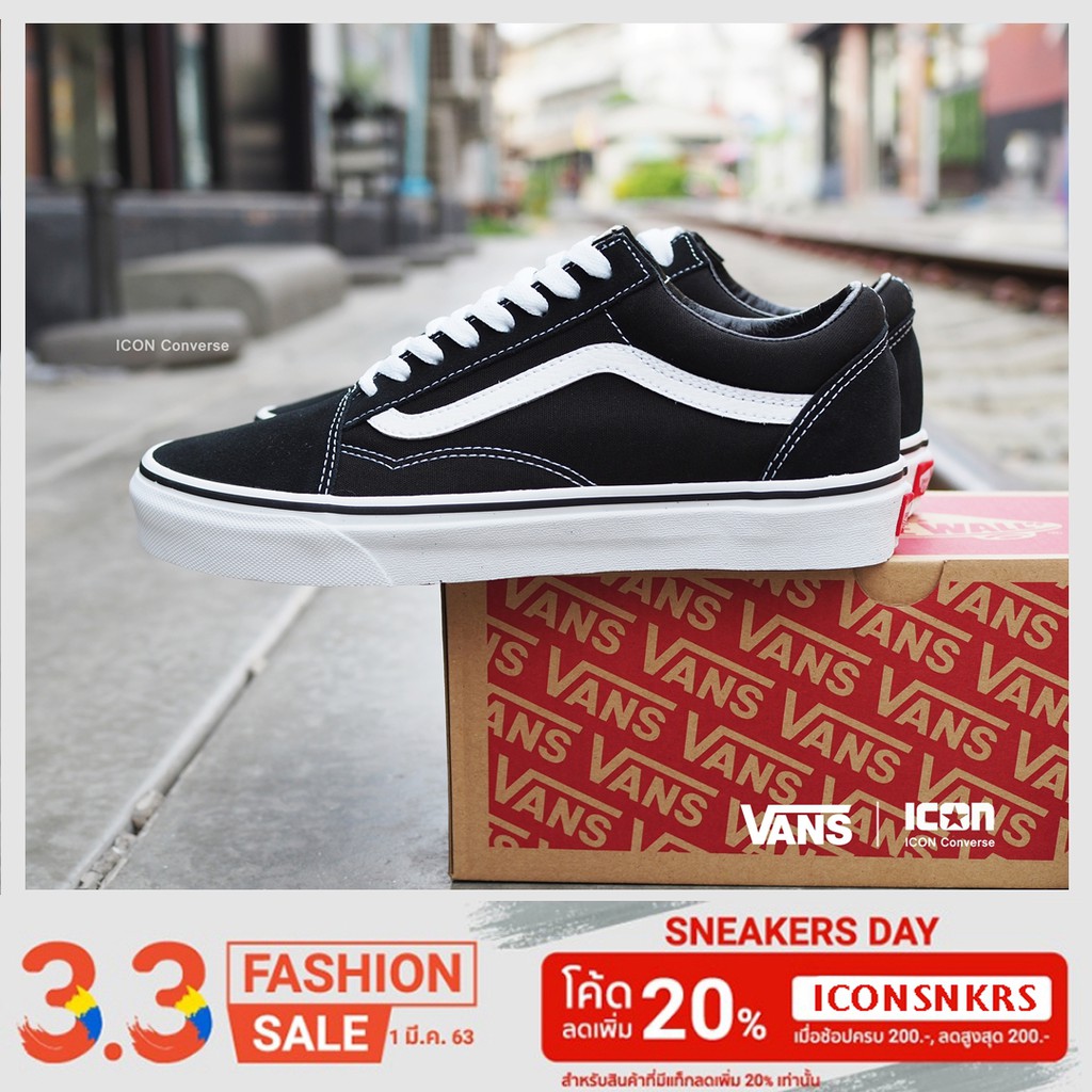 Vans Old Skool - Black White | ลิขสิทธิ์แท้ Authorized Dealer ✔️l พร้อมถุง Shop