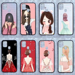 เคส Samsung M31 ลายผู้หญิง ขอบนิ่มหลังแข็ง เคสมือถือ เคสโทรศัพท์ Case เคส TPU ขอบนิ่มหลังแข็ง ไม่ขูดตัวเครื่อง