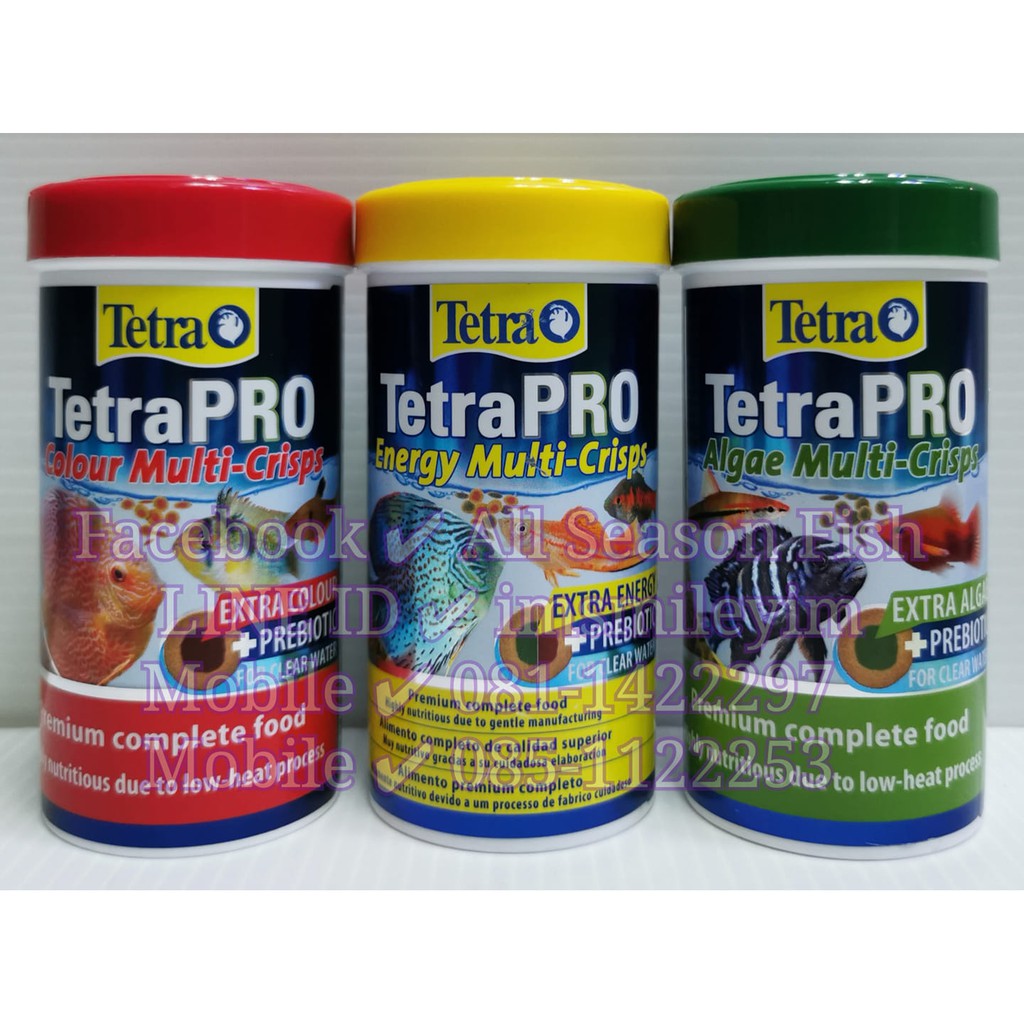 55 g. หรือ 250 ml. TETRA > Pro Color , Pro Energy , Pro Vegtable WC