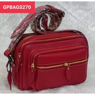 กระเป๋าสะพายหนังวัวแท้ชามัวร์,รุ่น-N27005 GPBAGSกระป๋าสะพายเงินล้านขนาด10นิ้วผลิตจากหนังวัวแท้ชามัวร์