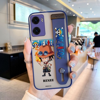 เคสโทรศัพท์มือถือ ลายการ์ตูนโจรสลัด ราชาโจรสลัด พร้อมสายคล้องข้อมือ สําหรับ OPPO A57 4G