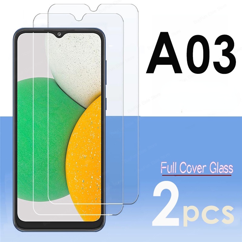 2 pcs กระจกนิรภัยสําหรับ Samsung Galaxy S25 Edge A03S A03 Core ป้องกันหน้าจอสําหรับ Samsung A13 A73 