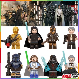 ฟิกเกอร์ Star Wars C-3PO Ben Skywalker Tarfful Han Solo Paz Vizla Luke Skywalker Palpatine ขนาดเล็ก WM6091
