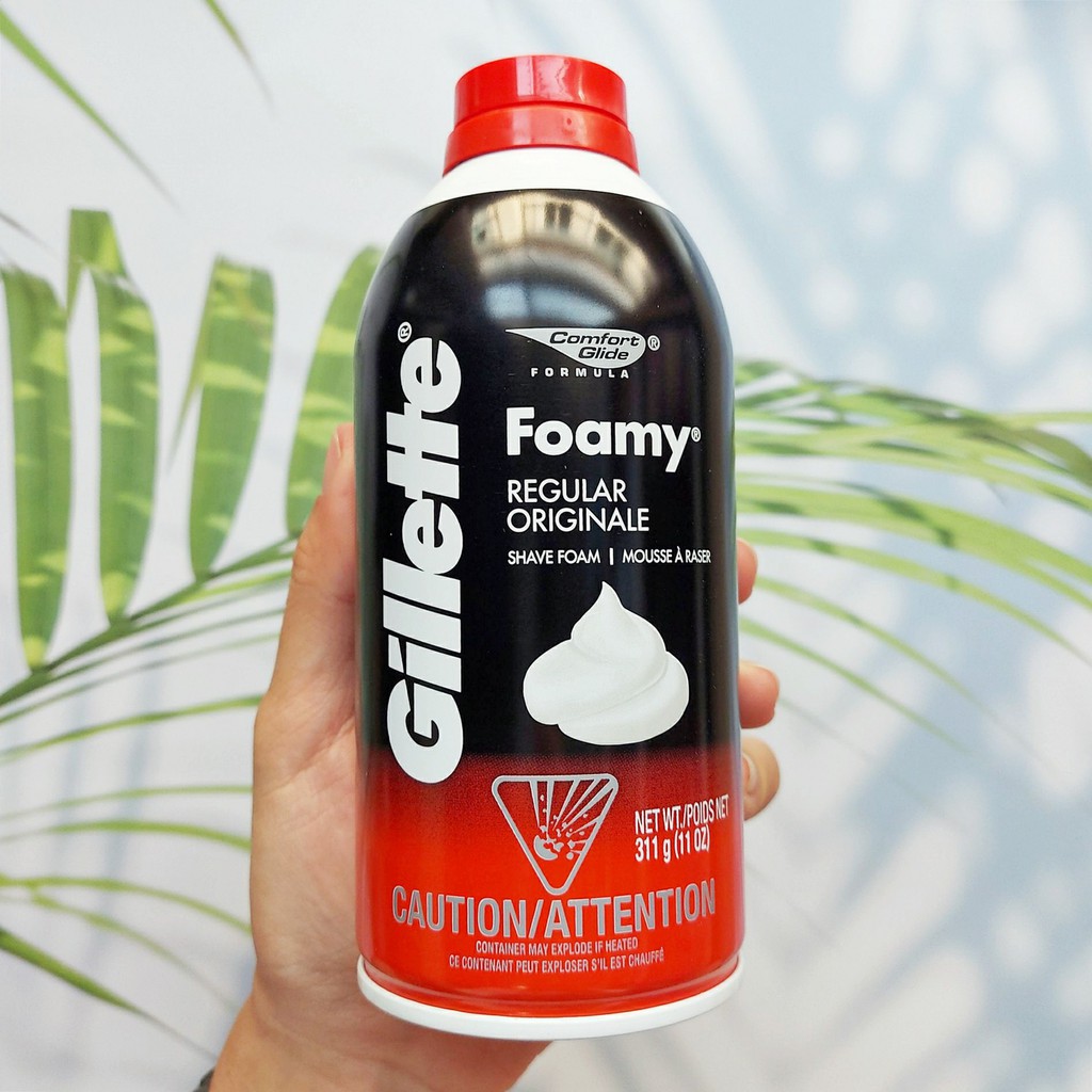 (Gillette®) Foamy Regular Shaving Foam 311g ยิลเลตต์ โฟมโกนหนวด สูตรปกติ
