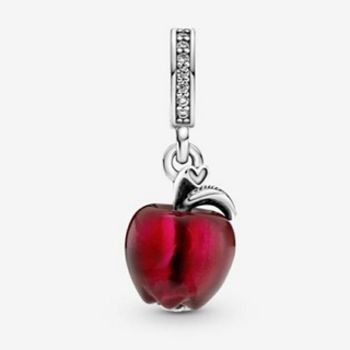 (พร้อมส่ง)*New*Pandora Murano Glass Red Apple Dangle Charm