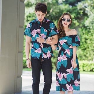 เสื้อคู่ VSM ลายดอก อินเทรน สุดๆ 👕👚📌😘
