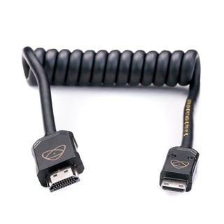 Atomos AtomFLEX HDMI (Type-A) Male to Mini-HDMI Male Coiled Cable (12 to 24″) 30 CM – 60 CM  ศูนย์ไทย