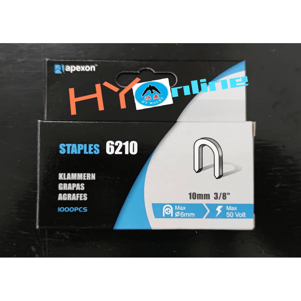 Apexon STAPLES 6110/6210 10mm 3/8" AT-761B/AT-762B