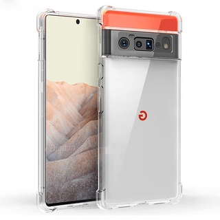 เคสโทรศัพท์ Tpu แบบนิ่มคริสตัลใสกันกระแทกสําหรับ Google Pixel 6 Pro 5A 4a 5g 4 3a 2 3 Xl