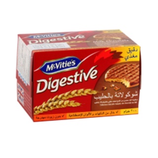 McVities Biscuits Coated with Milk Chocolate 200g.แมคไวตี้ส์บิสกิตเคลือบช็อกโกแลตนม 200กรัม