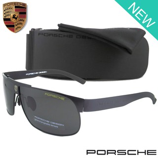 Polarized แว่นกันแดด แฟชั่น รุ่น PORSCHE UV 8535 C-1 สีดำเลนส์ดำ เลนส์โพลาไรซ์ ขาข้อต่อ สแตนเลส สตีล แว่นตา Sunglasses