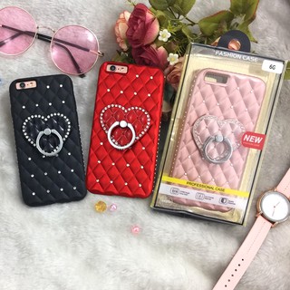 Case Samsung  A20/30/A50/J7/S9+/NOTE8/A7/A70 เคสชาแนล Chanel เคสติดเพชร แหวนหัวใจตั้งได้ เคสหรู เคสแฟชั่น แหวนตั้งได้