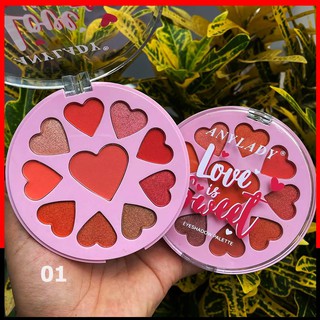 NO.835 Anylady Love is Sweet   Eyeshadow Palette " ทาตาหัวใจ "