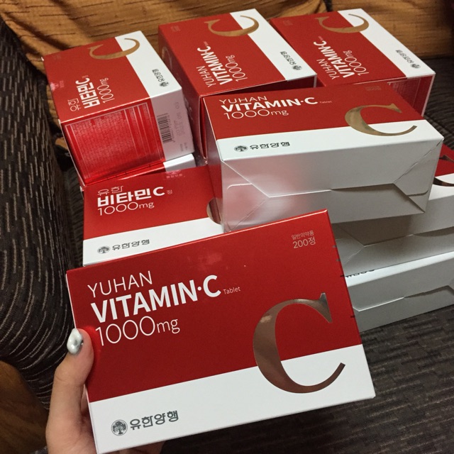 พร อมส งในอ ก5 7ว นค ะ ของแท Yuhan Vitamin C 1000mg ว ตาม นซ พ จ น ม แบ งขายน า Shopee Thailand