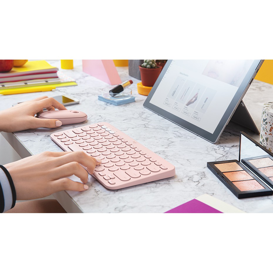 Logitech Rose Edition Box Set (Logitech K380 Bluetooth Keyboard + Logitech Pebble M350 Wireless Mouse) #7