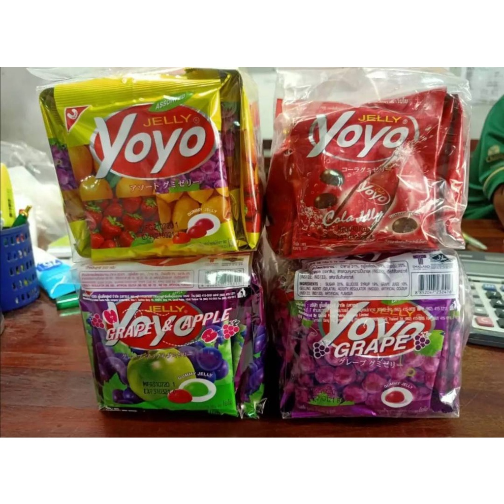 Jelly Yoyo เยลลี่โยโย่ มีให้เลือกหลายรส บรรจุ 12 ชิ้น 20กรัม Shopee Thailand