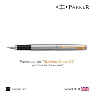 Parker Jotter "Stainless Steel GT" Fountain Pen - ปากกาหมึกซึมปาร์คเกอร์