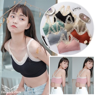 ⭐fairybra.store⭐ B-820 บราลายร่อง​ สายลูกไม้​